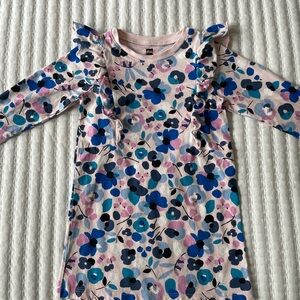 Tea Collection Kids Dress - Pink and Blue Floral